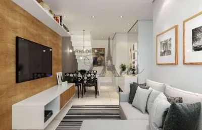 Sobrado com 2 dormitórios à venda, 56 m² por r$ 350.000,09 - vila príncipe de gales - santo andré/sp