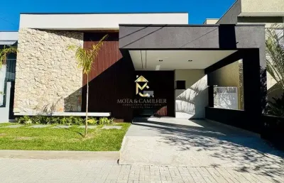 Casa recém construída disponível para locação ou venda em condomínio.