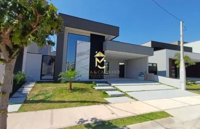 Linda casa térrea com 3 suítes no condomínio cyrela em taubaté