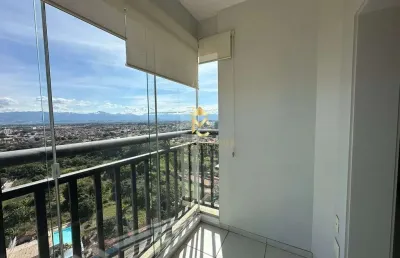Apartamento com sacada e móveis planejados para locação em taubaté.