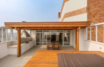 Cobertura duplex 500,0m²au  4 suítes, 5 salas,  terraço gourmet com pergolado e deck com spa