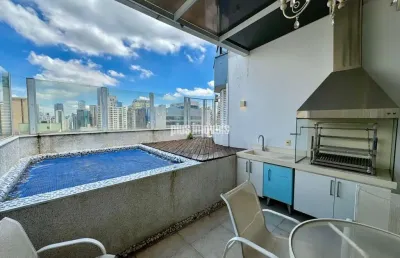 Vila nova conceição cobertura duplex 250,0m² 3 suites,  4 vagas - piscina e churrasqueira