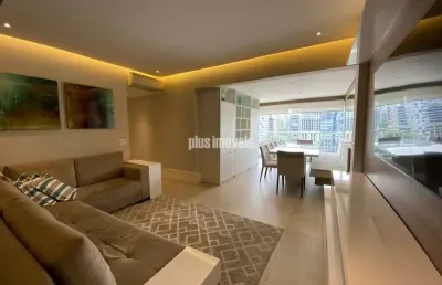 Apartamento mobiliado, e decorado,  itaim bibi, com ar condicionado, a 300 metros do jk iguatemi