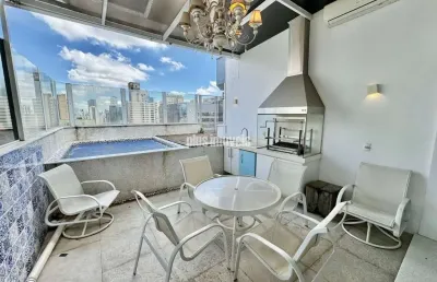 Vila nova conceição cobertura duplex 250,0m²au 3 suítes, 4 vagas, lazer com piscina e churrasqueira