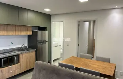 Alto da boa vista!  próximo ao metrô 37,0m² mobiliado - sem garagem
