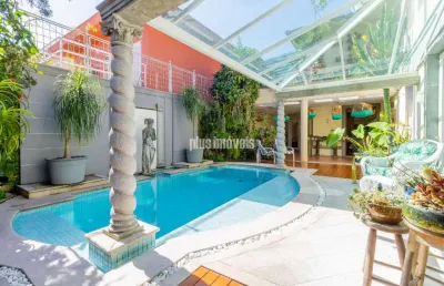 Ibirapuera!   572,0m² ac - 5 quartos, sendo 2 suítes! , 5 vagas - espaço gourmet - piscina