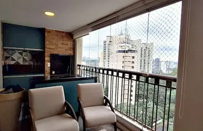 Panamby! semi mobiliado -  131,0m² 3 súites 2 garagem - excelente lazer