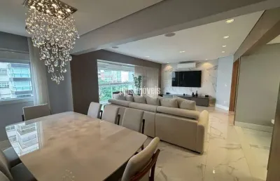Apartamento elegante no paraíso com varanda, 3 suítes e lazer completo