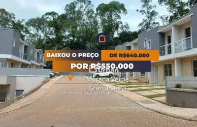 Casa com 3 quartos à venda, 105 m² por r$ 550.000 - chácara ondas verdes - cotia/sp