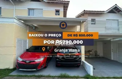 Casa à venda, 145 m² por r$ 790.000,00 - granja viana - cotia/sp