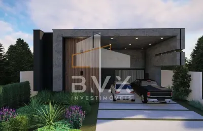 Casa de alto padrão em condomínio de luxo em alphaville nova esplanada, votorantim-sp: 4 quartos, 4 suítes, 2 salas, 5 banheiros, 4 vagas de garagem, 269,18 m².
