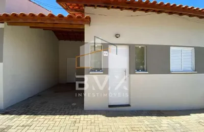 Venda de casa em condomínio no bairro caguassu, sorocaba-sp no condom. aquarela villagio, 2 quartos, 1 sala, 1 vaga de garagem, 56,94 m².programa mcmv