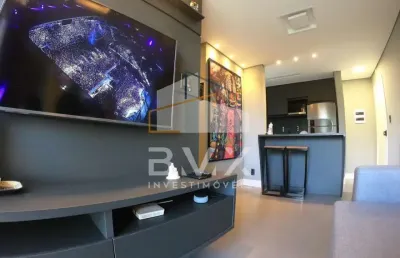 Lindíssimo apartamento 55 m². mirante da colina. pronto e mobiliado, 2 dormit.(1 suíte), varanda gourmet, ar condicionado,alexa amazon, sorocaba-sp