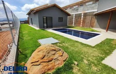 Casa com 3 quartos, piscina e churrasqueira - financiamento bancário