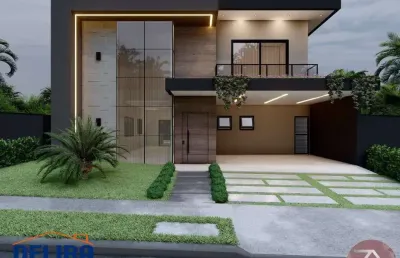 Casa de alto padrão com piscina em condomínio: luxo e conforto!