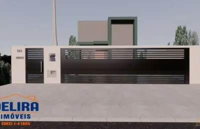 Casa com projeto em andamento apta para financiamento bancário
