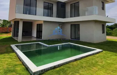Casa em condomínio para venda em camaçari, 4 dormitórios, 4 suítes, 5 banheiros, 6 vagas