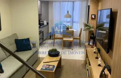 Cobertura para venda em salvador, pituba, 1 dormitório, 1 suíte, 2 banheiros, 1 vaga