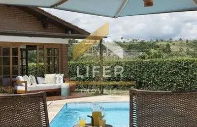 Casa em condomínio fechado com 3 quartos à venda na rua passeio do horizonte, 120, curral, ibiúna, 458 m2 por r$ 1.800.000