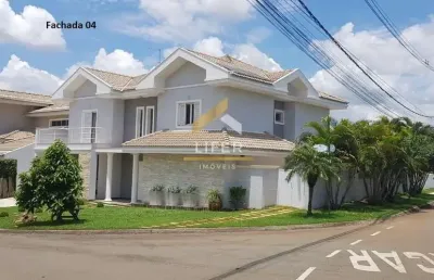 Casa em condomínio fechado com 4 quartos à venda na avenida presidente juscelino kubitschek de oliveira, 901, parque brasil 500, paulínia, 370 m2 por r$ 2.000.000