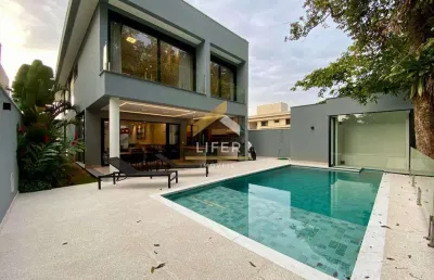 Casa em condomínio fechado com 5 quartos à venda na rua aprovada 372, 213, riviera, bertioga, 330 m2 por r$ 7.990.000