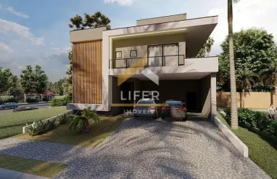 Casa em condomínio fechado com 4 quartos à venda na rua sebastião cardoso, 168, parque brasil 500, paulínia, 305 m2 por r$ 2.490.000