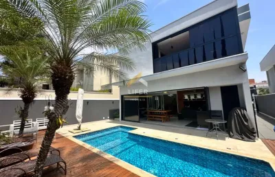 Casa em condomínio fechado com 4 quartos à venda na avenida dermival bernardes siqueira, 011, swiss park, campinas, 300 m2 por r$ 3.700.000