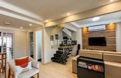 Casa em condomínio fechado com 3 quartos à venda na rua professor antônio nogueira braga, 76, parque rural fazenda santa cândida, campinas, 135 m2 por r$ 1.120.000