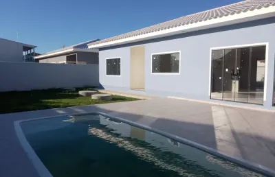 Casa  linear  com piscina  e espaço gourmet em vilatur saquarema!!