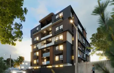 Lançamento com apartamento de três e dois quartos com área de lazer .