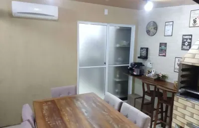 Casa em condomínio fechado com 3 quartos à venda na avenida paulo roberto vidal, 2490, bela vista, palhoça, 100 m2 por r$ 390.000