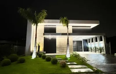 Casa em condomínio fechado com 3 quartos à venda na rua lagoinha, 65, pedra branca, palhoça, 174 m2 por r$ 2.400.000