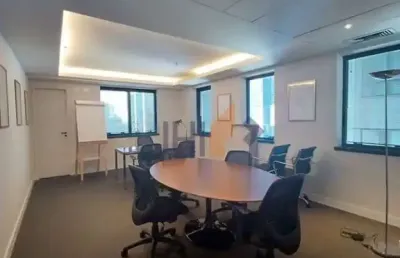 Conjunto comercial mobiliado com 32 m² em higienópolis para locação