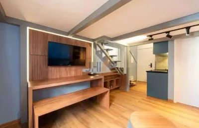 Studio mobilado com 35 m² na vila madalena para venda ou locação