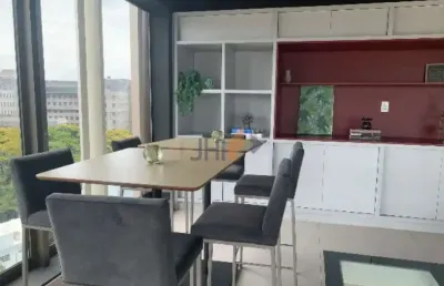 Excelente studio mobiliado para locação ? varanda com vista privilegiada para oscar freire