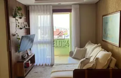 Apartamento mobiliado à venda no centro de são leopoldo - com sacada e churrasqueira