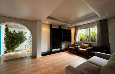 Casa semi mobiliada com churrasqueira - bairro jardim américa