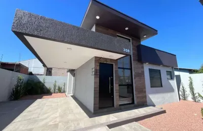 Casa à venda em são leopoldo - novos - pronto para morar - churrasqueira, lareira, cozinha americana