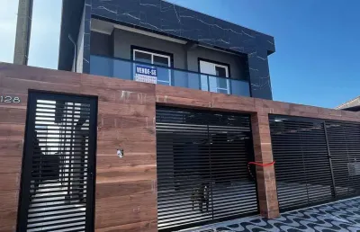 Sobrado de condomínio com 2 quartos, antártica, praia grande - r$ 319 mil, cod: 138662
