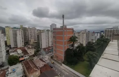 Cobertura com 2 quartos, centro, são vicente - r$ 465 mil, cod: 138810