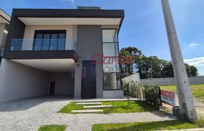Casa moderna em são josé dos pinhais, sobrado a venda no condomínio paysage atmosphere, sobrado alto padrão a venda em são josé dos pinhais