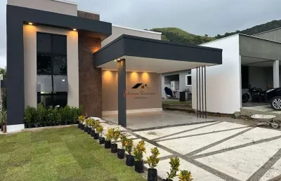 Casa em condomínio fechado com fachada moderna – maricá/rj!