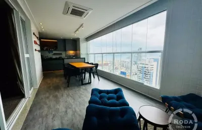 Apartamento à venda – 122m² | 3 suítes | 2 vagas demarcadas | castell di gonzaga – gonzaga, santos/sp