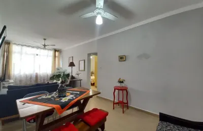 Amplo 1 dormitório com vista lateral da praia – pompéia, santos