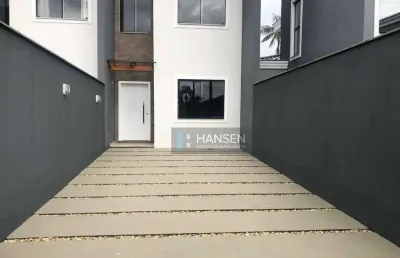 Sobrado com 1 suíte + 2  dormitórios à venda, 97 m² por r$ 600.000 - bom retiro - joinville/sc