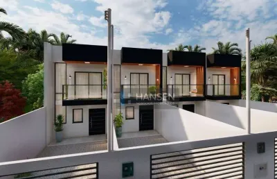 Sobrado com 2 suítes à venda, 95 m² por r$ 439.900 - guanabara - joinville/sc