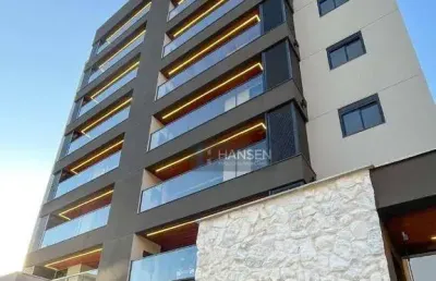Apartamento decorado  com 1 suíte + 2  dormitórios à venda, 90 m² por r$ 1.040.000 - saguaçu - joinville/sc
