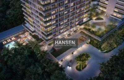 Cobertura duplex com 4 suítes  à venda, 444 m² por r$ 7.119.204 - américa - joinville/sc