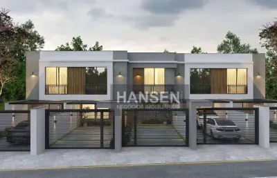Sobrado com 1 suíte + 2  dormitórios à venda, 105 m² por r$ 652.118 - saguaçu - joinville/sc