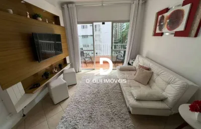 Apartamento com 1 dormitório à venda, 57 m² por r$ 350.000,00 - barra funda - guarujá/sp